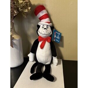 Dr. Seuss "The Cat In The Hat" Plush Soft Kohls Cares stuffed toy 18” tall NWT